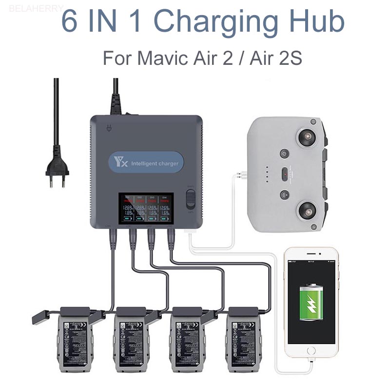 Drone Battery Balance Charger - Caricabatteria con display digitale 6 in